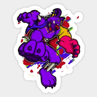 Halloween wild dog zombie Sticker